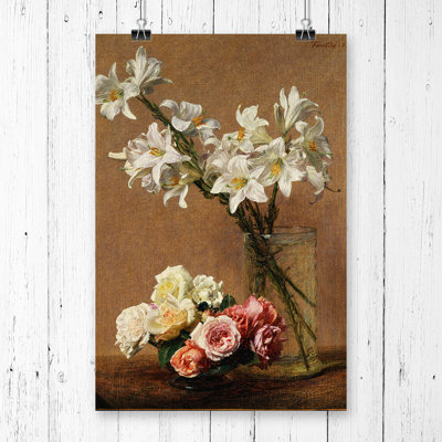 Henri Fantin Latour Flowers - Frameless Print
