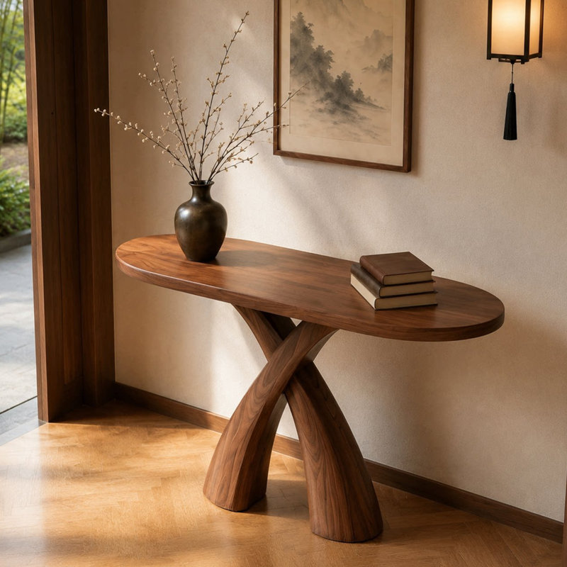 Console Mid-Century, H 31,5 po x l 39,4 po x P 11,8 po