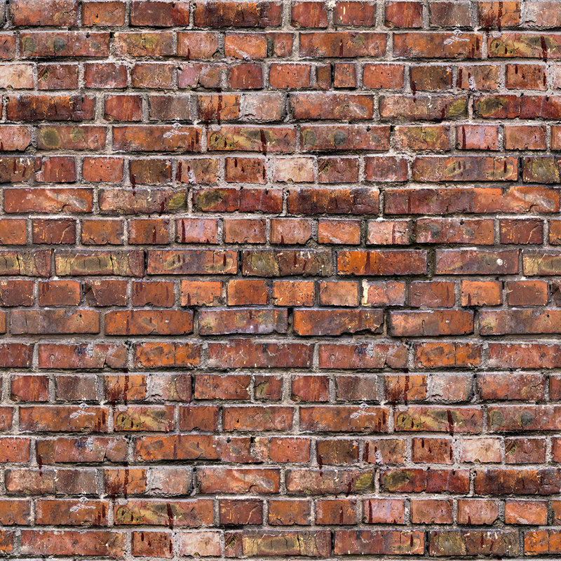 Red Brick Texture Removable Wallpaper 8331, 10.5' L x 2' W