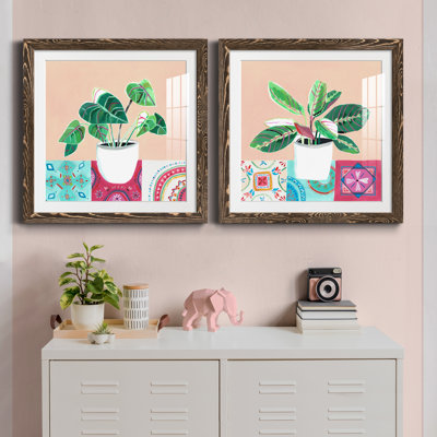 «Growing Happy I», ensemble de 2 peintures