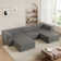 Corduroy Modular Fabric Foam Ottoman