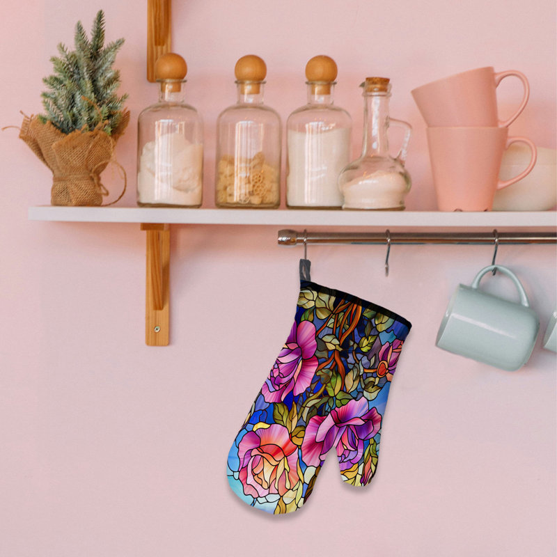 Gant de verre vibrant en sergé de coton