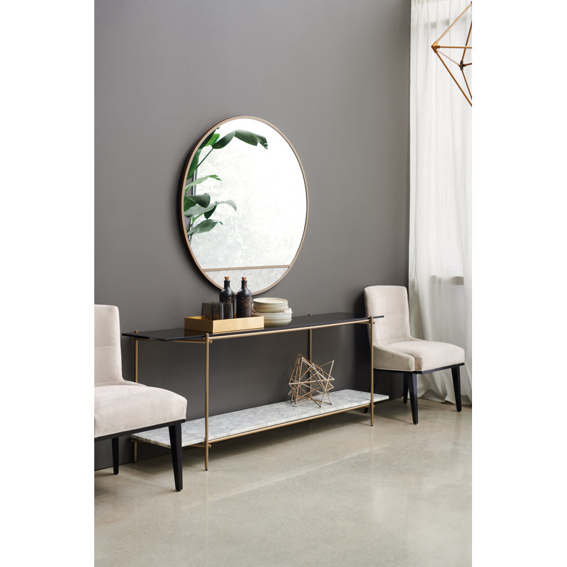 Modern Edge 72'' W Glass Console Table