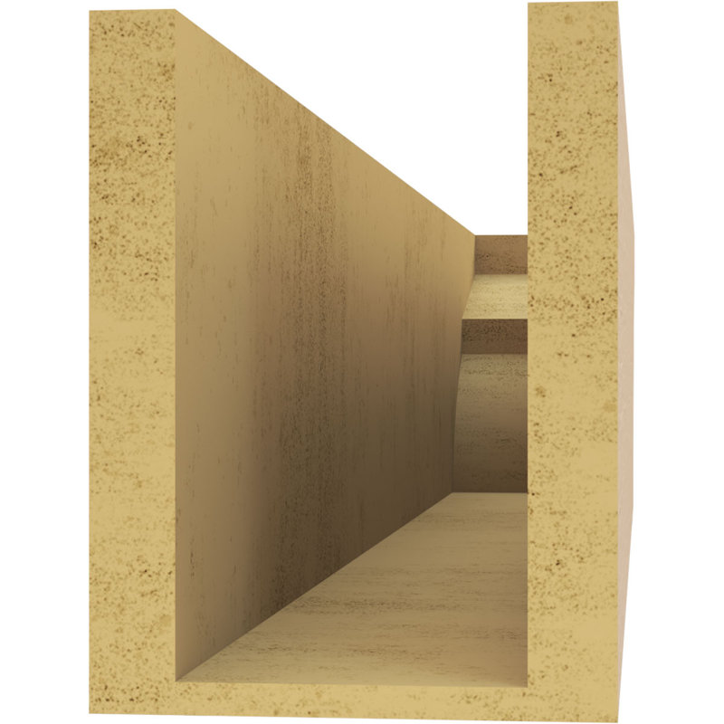 Monterey grain de bois TimberThane queue de chevron, brun clair apprêté, H 8 po x l 36 po x P 6 po