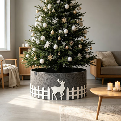 Christmas Decor Round Christmas Tree Skirt For Various Christmas Trees  Creating Warm Christmas Vibes Must Have Christmas Decor Tree Skirt