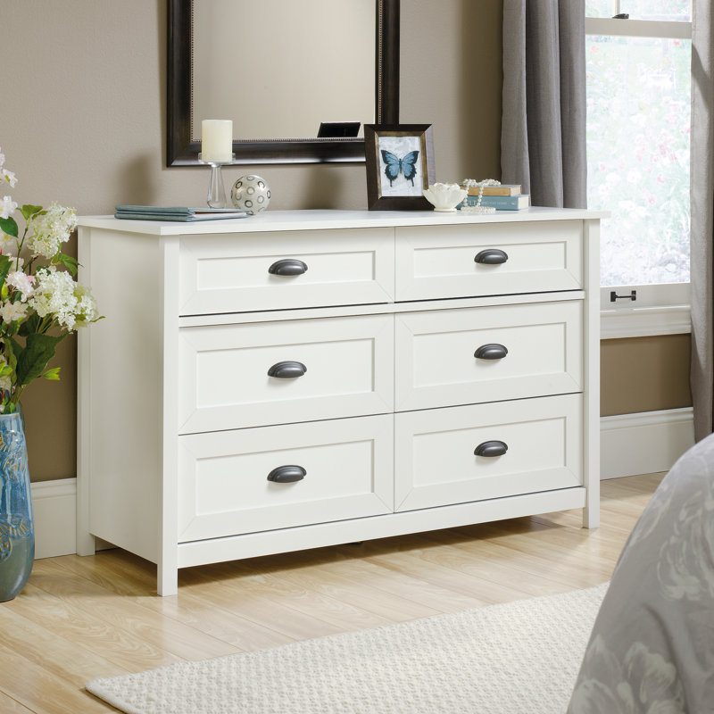 Ample storage dresser, Soft White