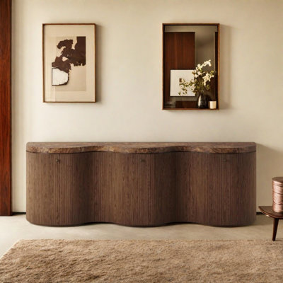 Large-Capacity Retro Sideboard