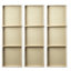 Ensemble 3 pièces d'art mural triptyque peint à la main - Panneaux de décoration dimensionnels en résine | Idée de cadeau