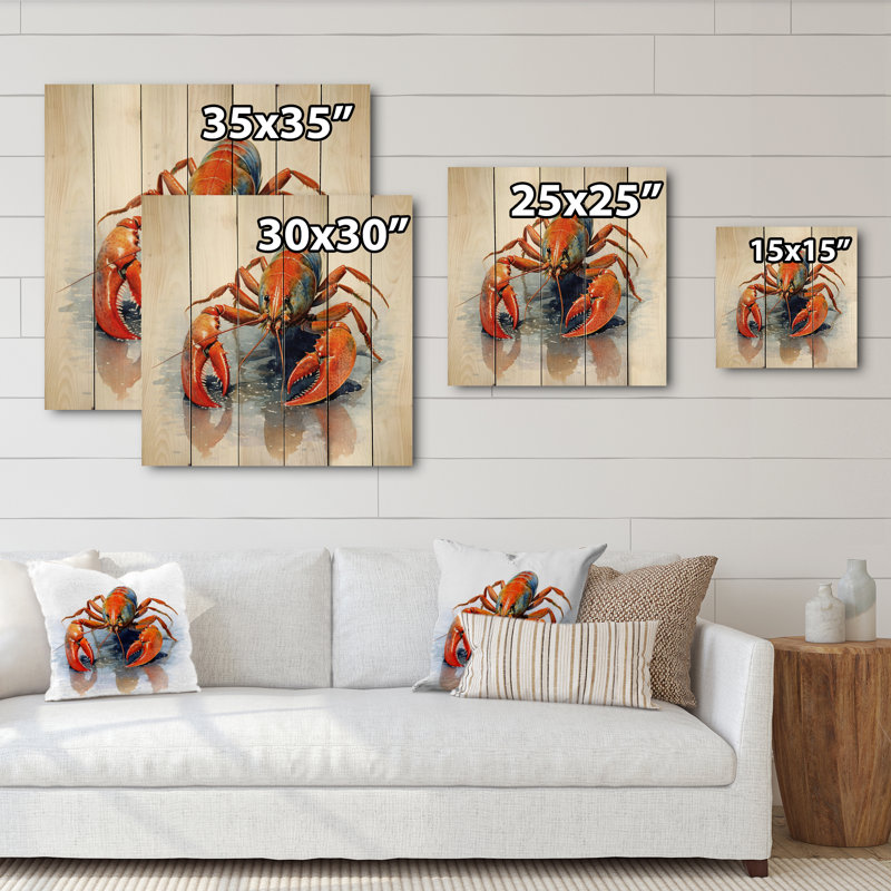 " Freshwater Crayfish III ", 35" H x 35" W x 0.78" D