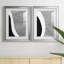 «Black & White Abstract I», ensemble de 2 impressions encadrées-344711714-344711713
