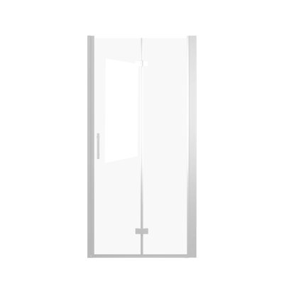Afton 33-32"x72" Bifold Shower Door with 1/4" Tempered Glass & Aluminum Frame