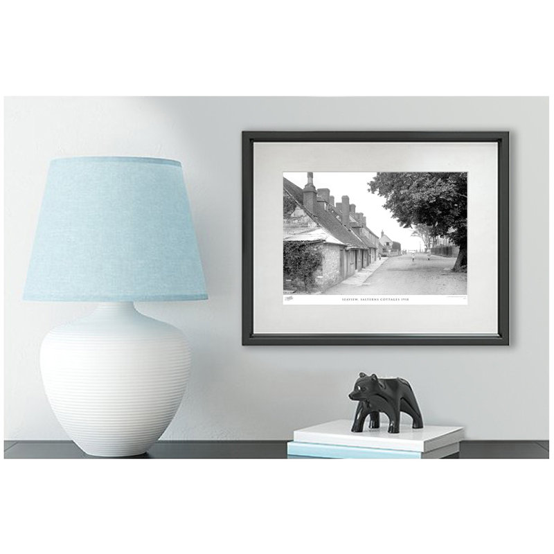 Seaview, Salterns Cottages 1918 - Single Picture Frame Print, 45cm H x 60cm W x 2.3cm D