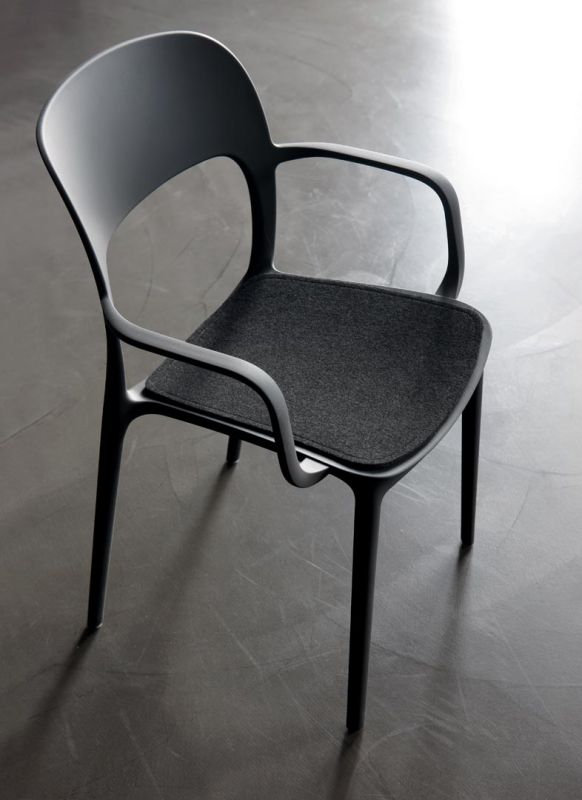 Gipsy Outdoor Dining Side Chair, Anthracite