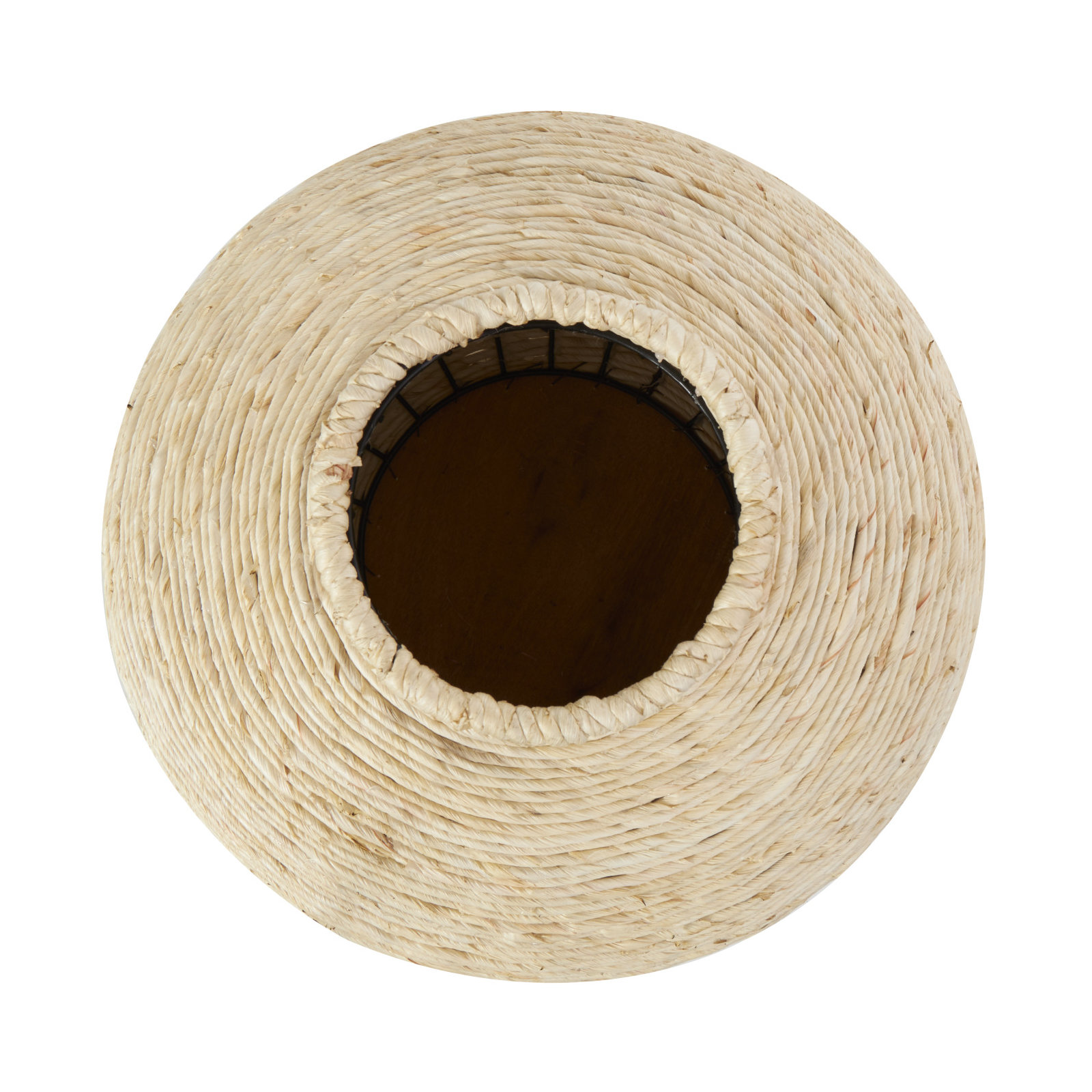 Verano Handcrafted Round Seagrass Table Vase 