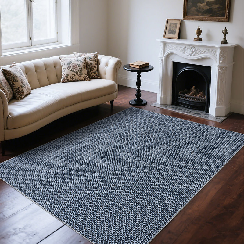 Tapis 8 pi x 10 pi Boho, Bleu