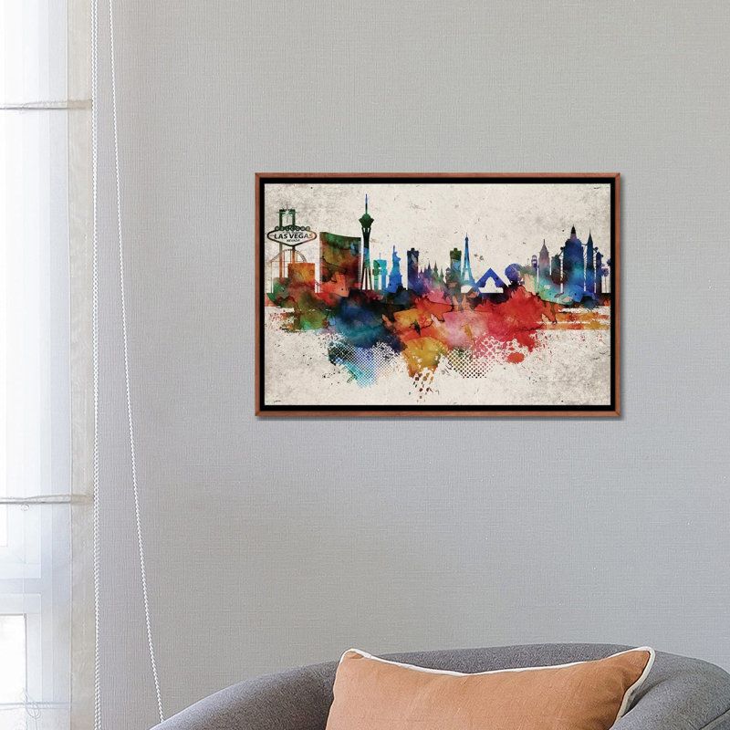 «Las Vegas Abstract», reproduction d'impression, H 18 po x l 26 po x P 1,5 po, Aucun mat