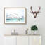 Flock Of Seagulls Over The Sea - Single Picture Frame Print on MDF-56712955-56712949