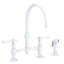 Chesterfield Kitchen Bridge Faucet with Side Spray-352128677