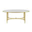 Table basse ovale Bordeaux