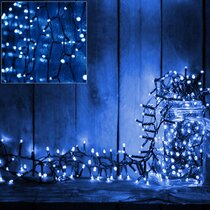 Lichterketten Weihnachtsbaum zum Verlieben geeignet; (Außenbereich Schwarzes Kabel)