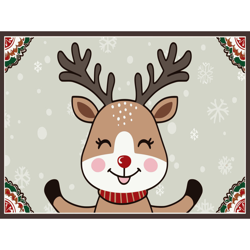 Tapis vacances de Noël The Holiday Aisle®, Rectangulaire 3 pi x 5 pi