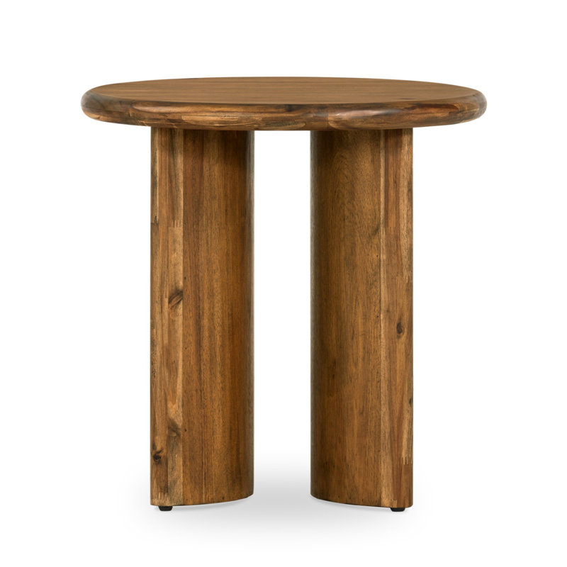 Paden End Table - Sandy Acacia, Seasoned Brown Acacia