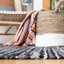 Tapis de couleur unie en coton recyclé à tissage plat Arundel Montauk-424374843