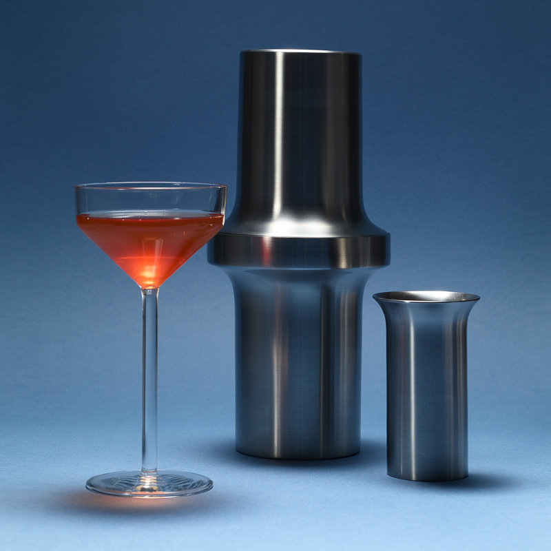 Stainless Steel Cocktail Shaker, Brushed