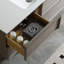 Armoire murale de salle de bain flottante de style médiéval avec évier 48 po