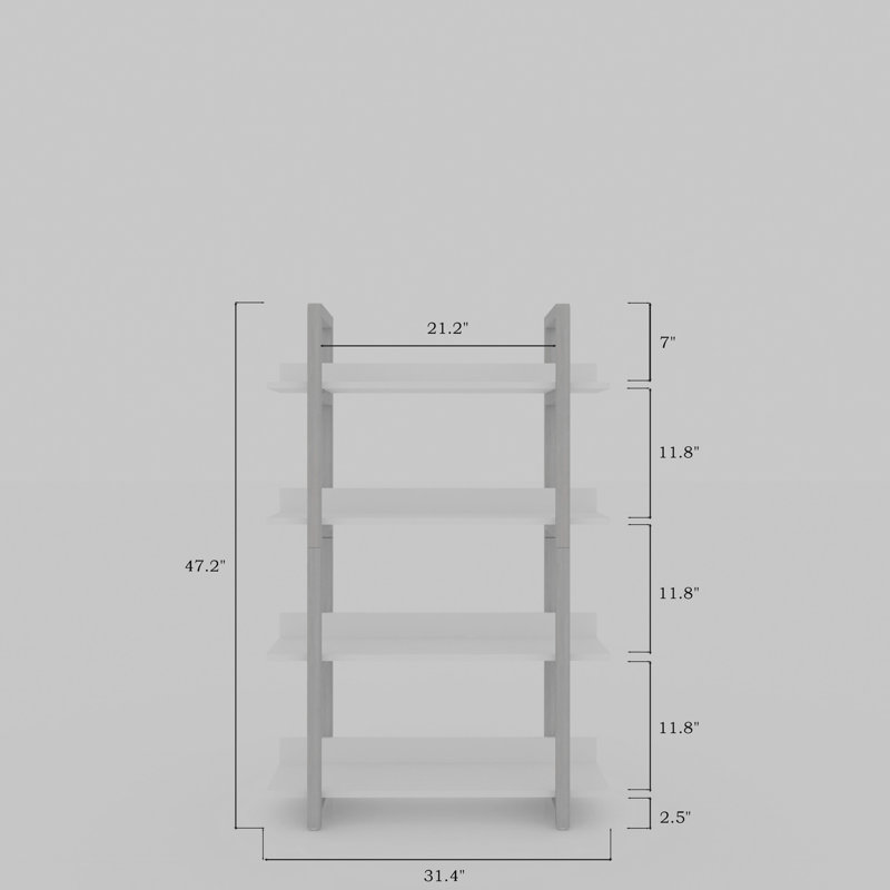 Solid Wood Book Display Bookshelf - 4 Multifunctional Shelf For Show Bookcase 4-layer Open Organizing
