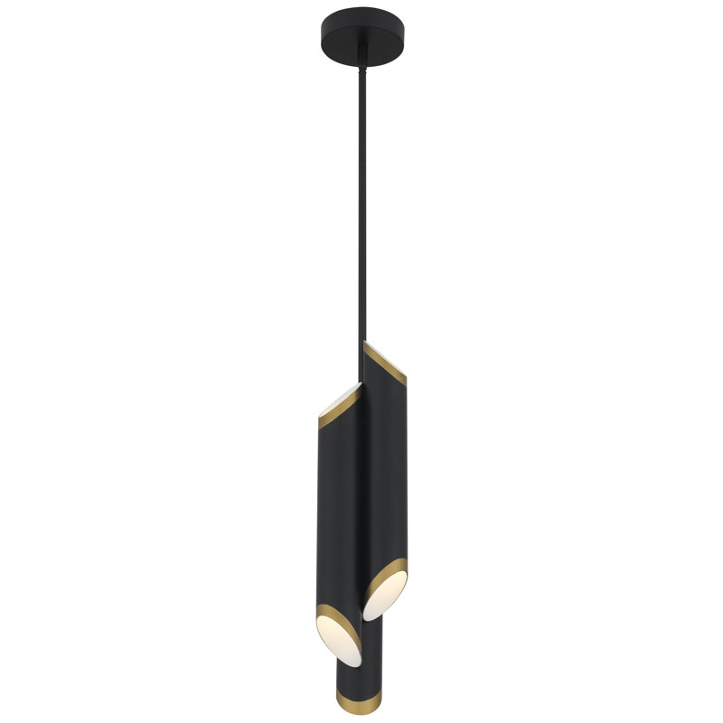Mini-luminaire suspendu à DEL noir mat Manelis, Noir mat
