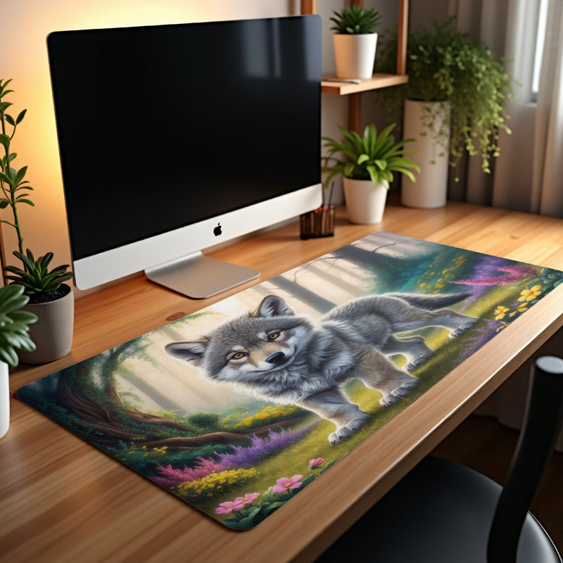 Polyester Desk Pad, 31.5x15.5