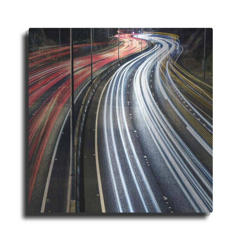 «Lines And Curves» par SD Smart, H 12 po x l 12 po
