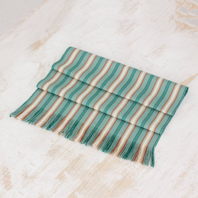 Adrien Striped 100% Cotton Table Runner