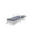 192cm Long Reclining Single Chaise with Cushions-26297077-26297078