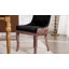 Ensemble de chaises de salle à manger Chic Mid-Century (ensemble de 2) - Dossier haut, structure en bois massif, accents bronze-1400282256