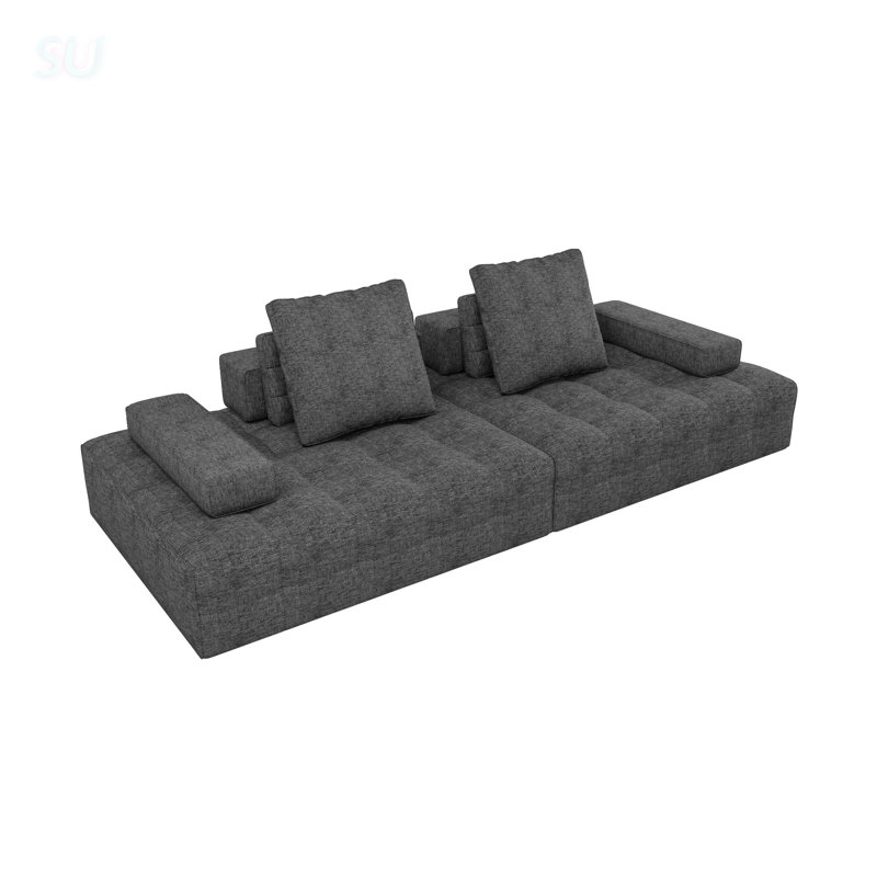 Sofa Couch For Living Room, Modern Loveseat With Extra Deep Seats And Comfy Armrests, Easy Assembly For Apartments