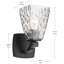 Applique murale 1 lumière 9,5 po avec verre d'eau-108202121-108202122