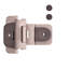Double charnière démontable 1/4 "superposé, 3/8" encastré avec cadre à fermeture automatique - Nickel satiné - charnières de porte d'armoire (ensemble de 2)-37287758-125347258