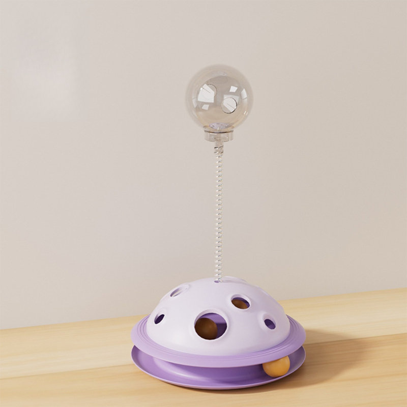 Distributeur de collations pour chats Leaking Food, Mauve
