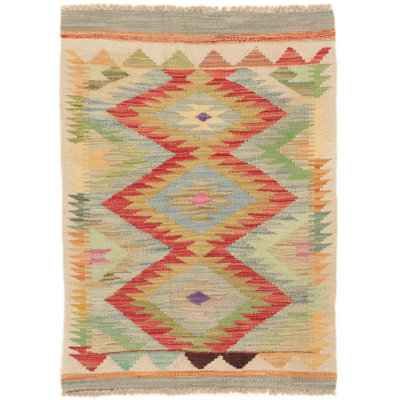 Southwestern Wool Hand Woven 60cm X 90cm Area Rug