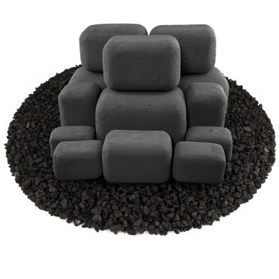 6'' x 6'' Rectangle Ceramic Fire Pit Accessory
