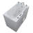 Prairie 45.75 " L x 26 " W Walk-in and Mounting / Installation Required Whirlpool Fiberglass Bathtub with Faucet-23009618-23009617