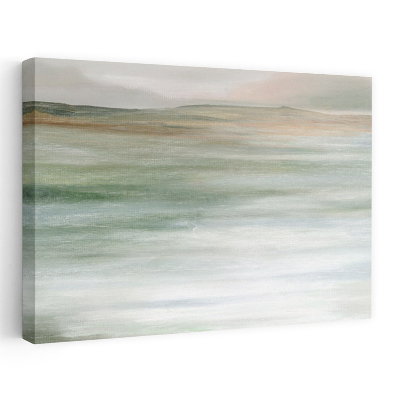 Peaceful Waters, paysage contemporain abstrait, art naturel, H 40 po x l 60 po