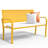 Classic Outdoor Metal Bench(Yellow)-1515521448