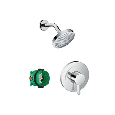 hansgrohe Croma Select S Pressure Balance Shower Set with iBox, 1.75 GPM in Chrome