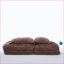 Canapé paresseux, canapé-lit pliable à 5 positions réglables, siège paresseux peu encombrant | Brun | Rectangle-1816018331