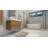 Carneshia 35.4'' Single Bathroom Vanity with Wood, Acrylic Top-190771596