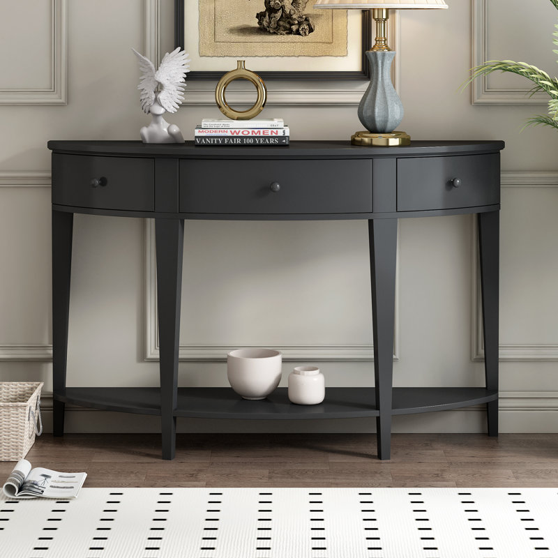 Modern Curved Console Table Sofa Table