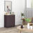 HOMCOM Sideboard With Solid Wood Countertop